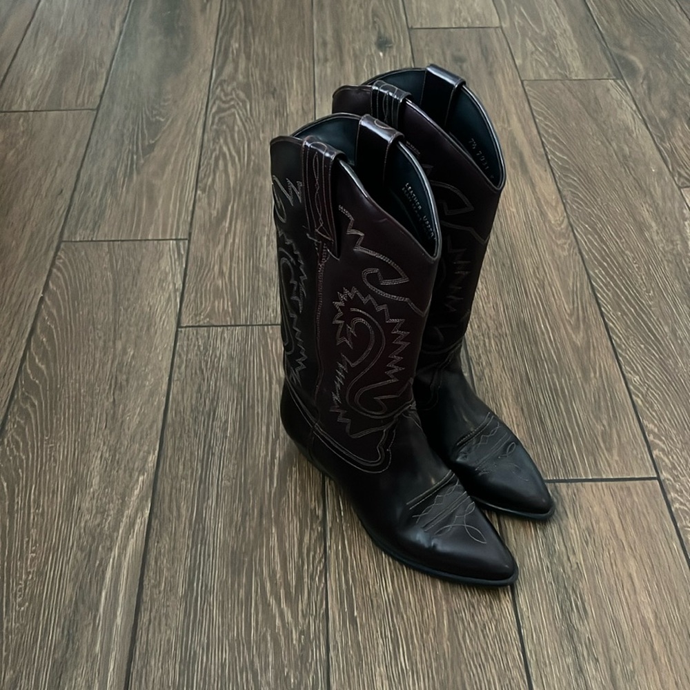 COPY - Leather Cowgirl boots